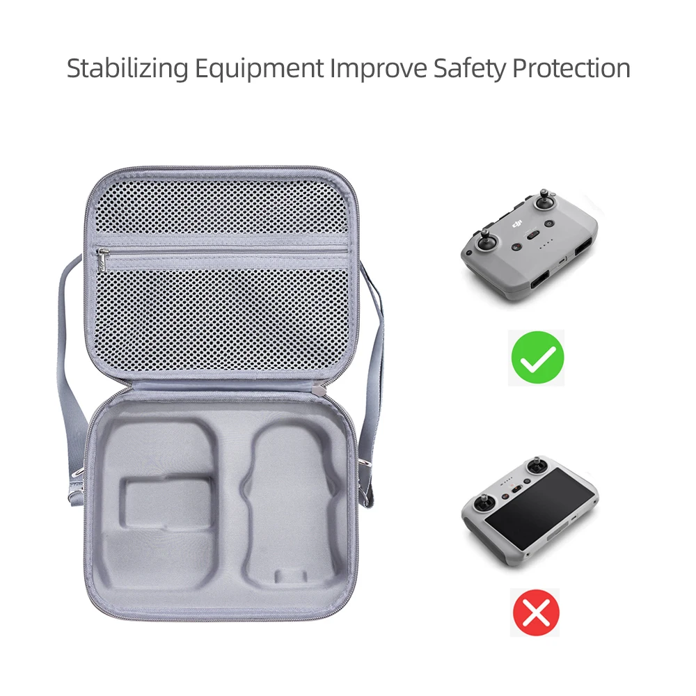 Portable Mini 3 Carrying Case Hard EVA Storage Shoulder Bag Remote Controller Battery Handbag for DJI Mini 3 Drone Accessories