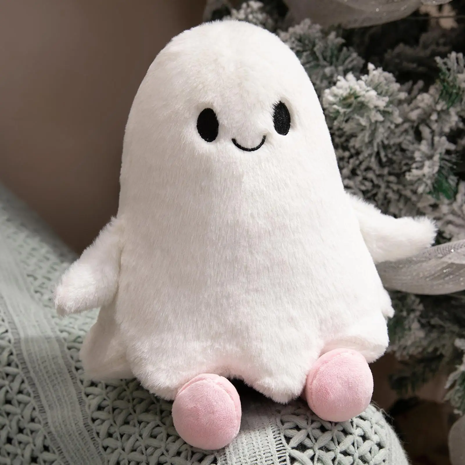 Brinquedo fantasma de pelúcia, figura de brinquedo de halloween, decoração, boneca assustadora para sala escolar, aniversário, crianças, casa, feriado, exibição, festa, decoração