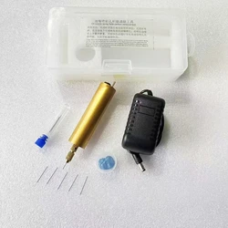 Diesel Injector Nozzle Spray Hole Carbon Deposition Cleaning Tool with 10pcs Clearing Needle