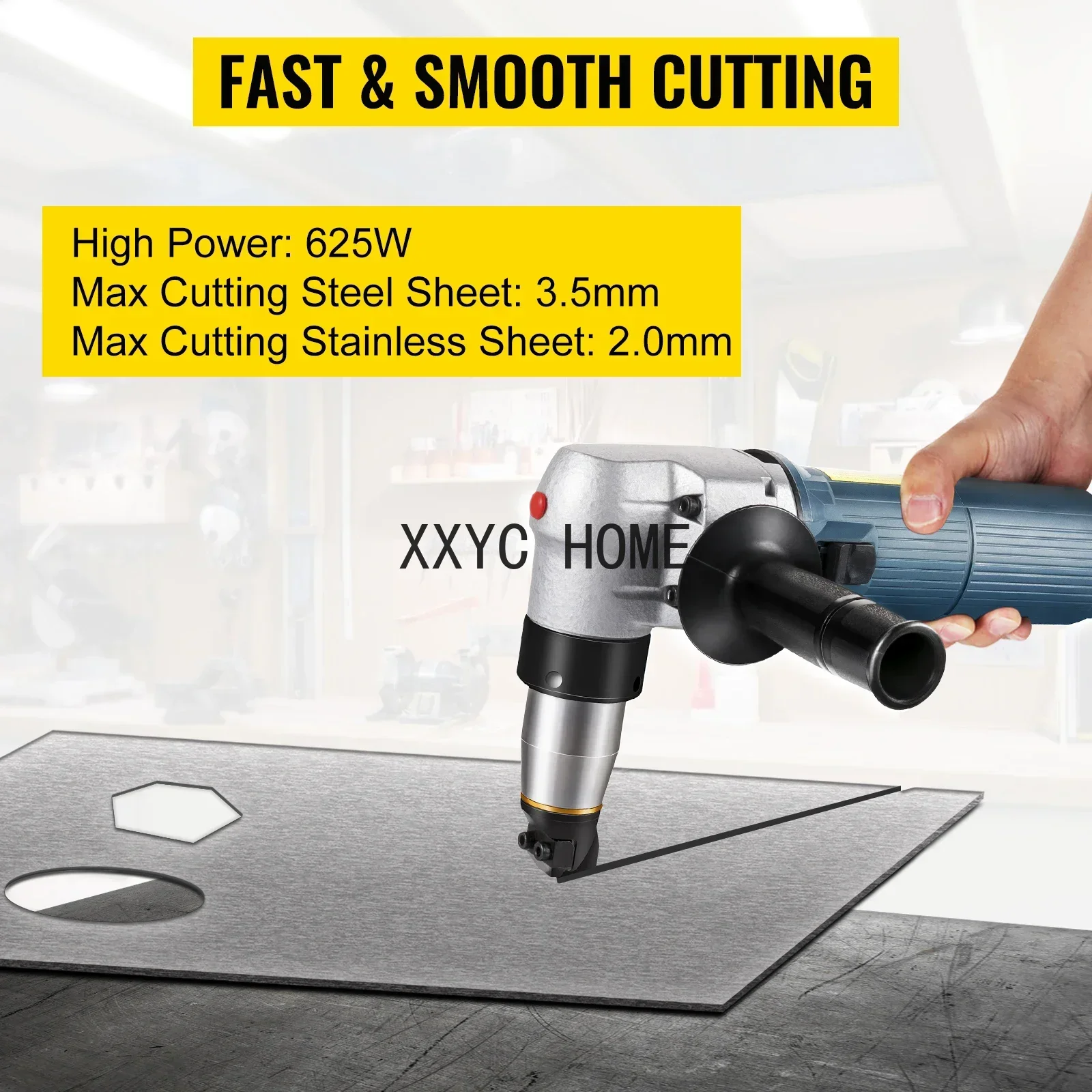 TAO 380W 625W Electric Metal Nibbler Corded Shears Cutter 1.8MM 4MM Cutting Thickness for Sheet Metal Stainless Steel Plastic