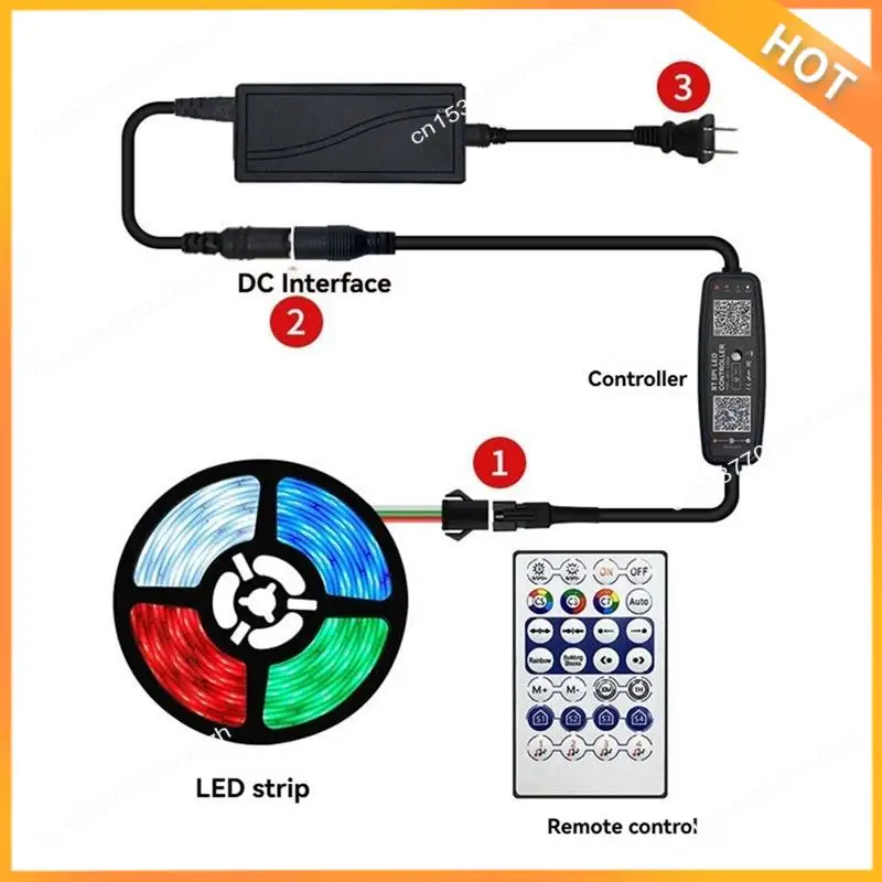 

A43M WS2812B Controller Remote Control Bluetooth Music APP Control For Pixel LED Strip Light SK6812 WS2811 WS2812