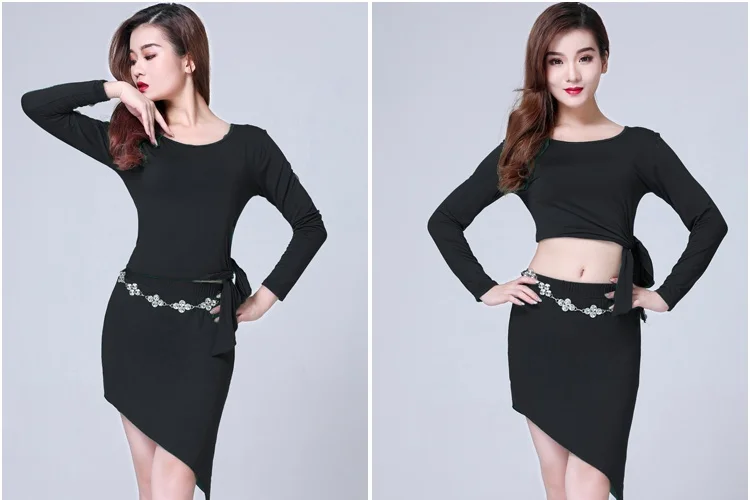 여성 요가복 모달 긴팔 연습 상의 벨리댄스 봄 여름 신상 피트니스 스포츠 팬 상품