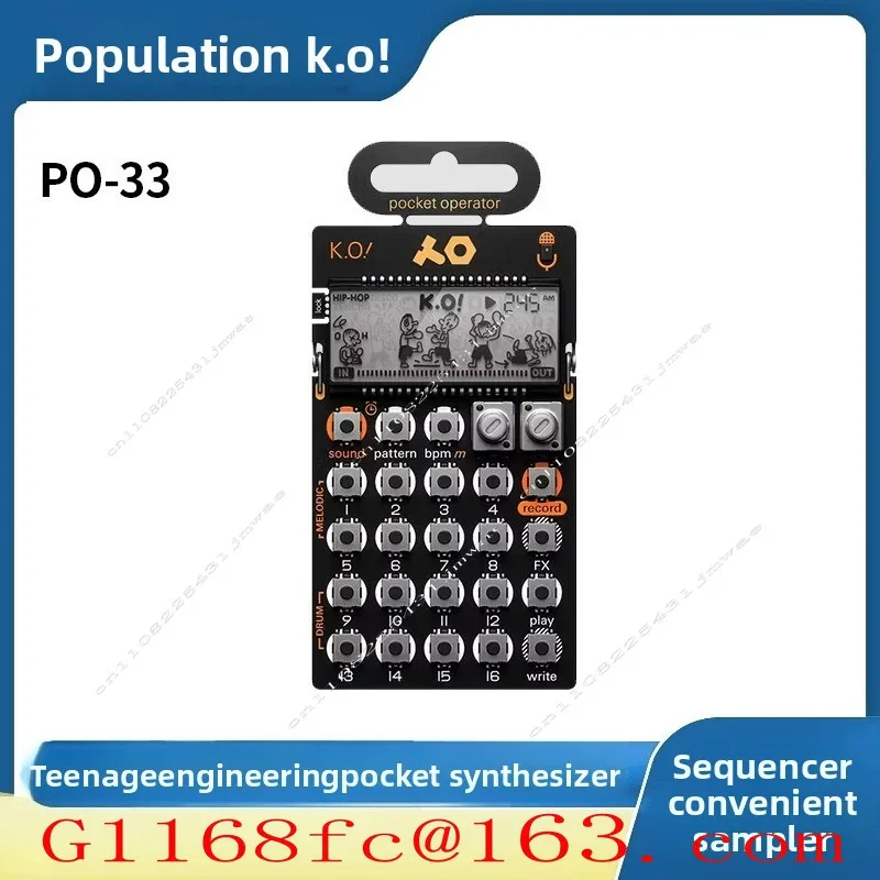 Suitable for Teenage Engineering Pocket Synthesizer Sampler PO-33 K.O Sampling PO33 Electronic Music