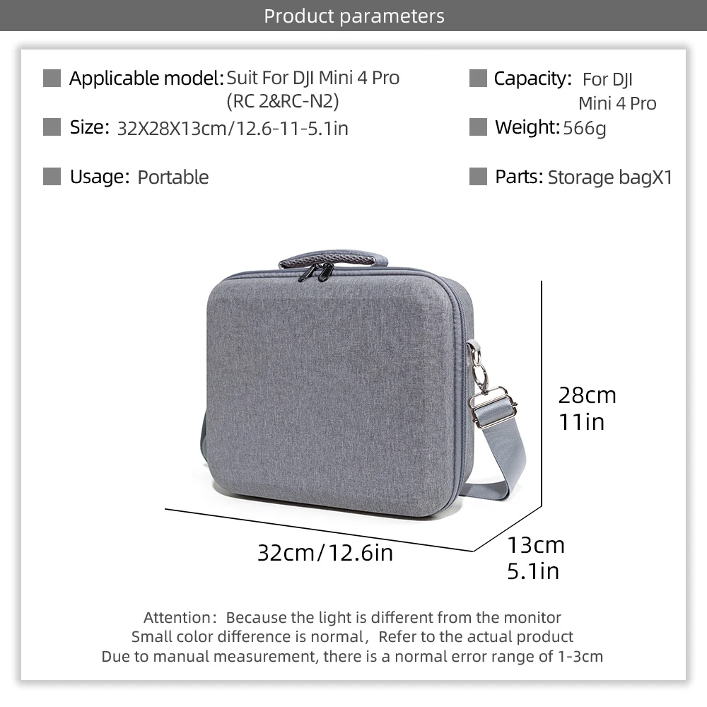 Carrying Bag For DJI Mini 4 Pro Storage Case Backpack Handle Shoulder Strap Cover RC-2/N2 Remote Control Box Drone Accessories