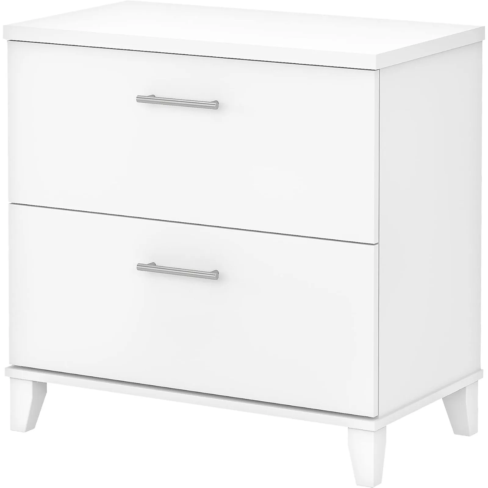 US Bush WC81980 Somerset 2-Drawer Lateral File Cabinet, Letter/Legal, White, 30-Inch