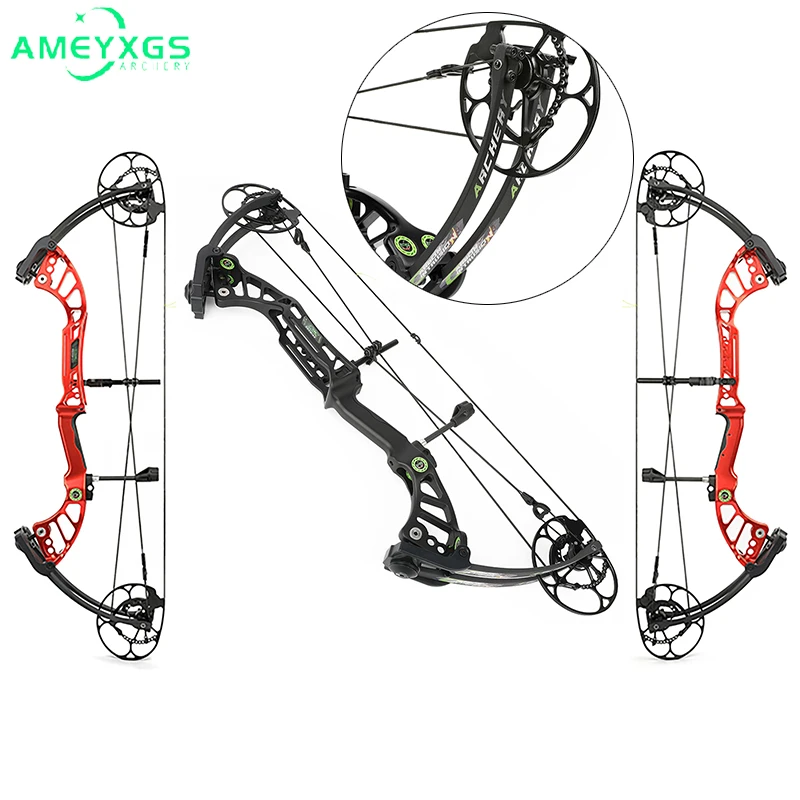 

Archery Compound Bow 40-75lbs Speed 350FPS Let Off 85% CNC machining Alloy Outdoor Sports Shooting Hunting Training Accessories