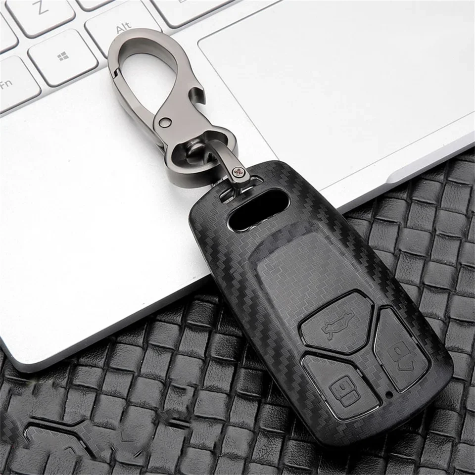 

Car Key Case Cover Key Bag For Audi A1 A3 8v A4 B9 A5 A6 C7 Q3 Q5 Q7 Tt Holder Shell Auto Keychain Protect Set Accessories