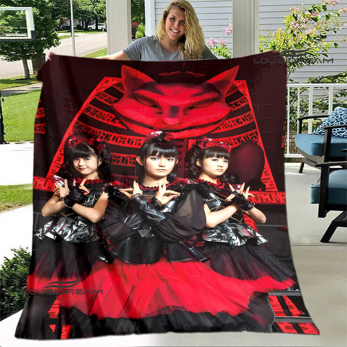 Babymetal combination blanket Flange Warm blanket home travel blanket soft and comfortable blankets picnic blanket birthday gift