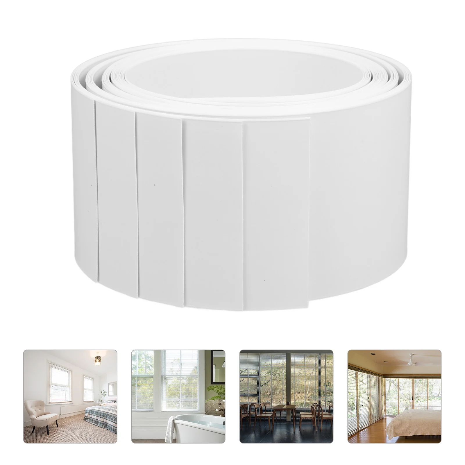 

5 Pcs Blind Replacement Slats Replacements Wall Sconce Lights Blinds Matte White Vertical Pvc Black Window