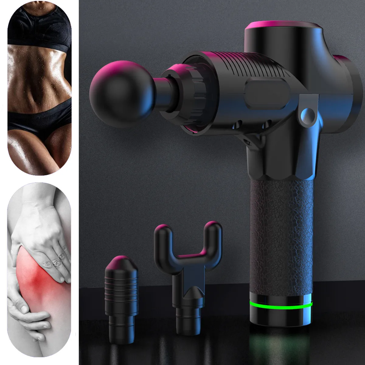 30 Files Body Muscle Massager Electric Therapy Muscle Massage Guns Vibration LED Relaxation Massage Machine Relax Muscle Tools