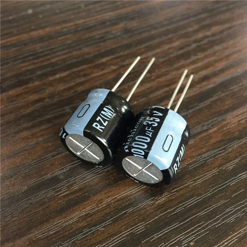 50pcs 1000uF 35V NICHICON RZ Series Low frofile 16x15mm 35V1000uF Aluminum Electrolytic Capacitor