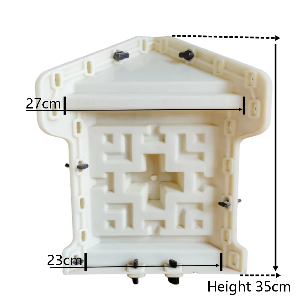 Concrete Lantern Light Ball Plastic Mold, Reusable ABS Cement Casting Mould, Garden Outdoor Decor Lamp‑shade Mould For DIY Concr
