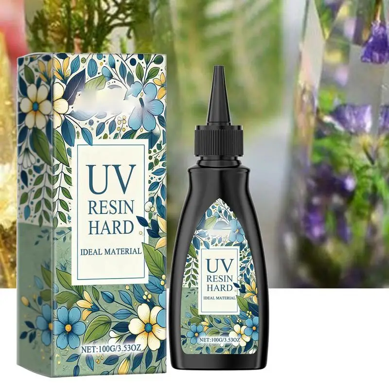 UV Resin Glue 1100g Quick-drying Transparent Hard UV Resin Glue For Jewelry Making Craft Decoration Bonding Glass Metal