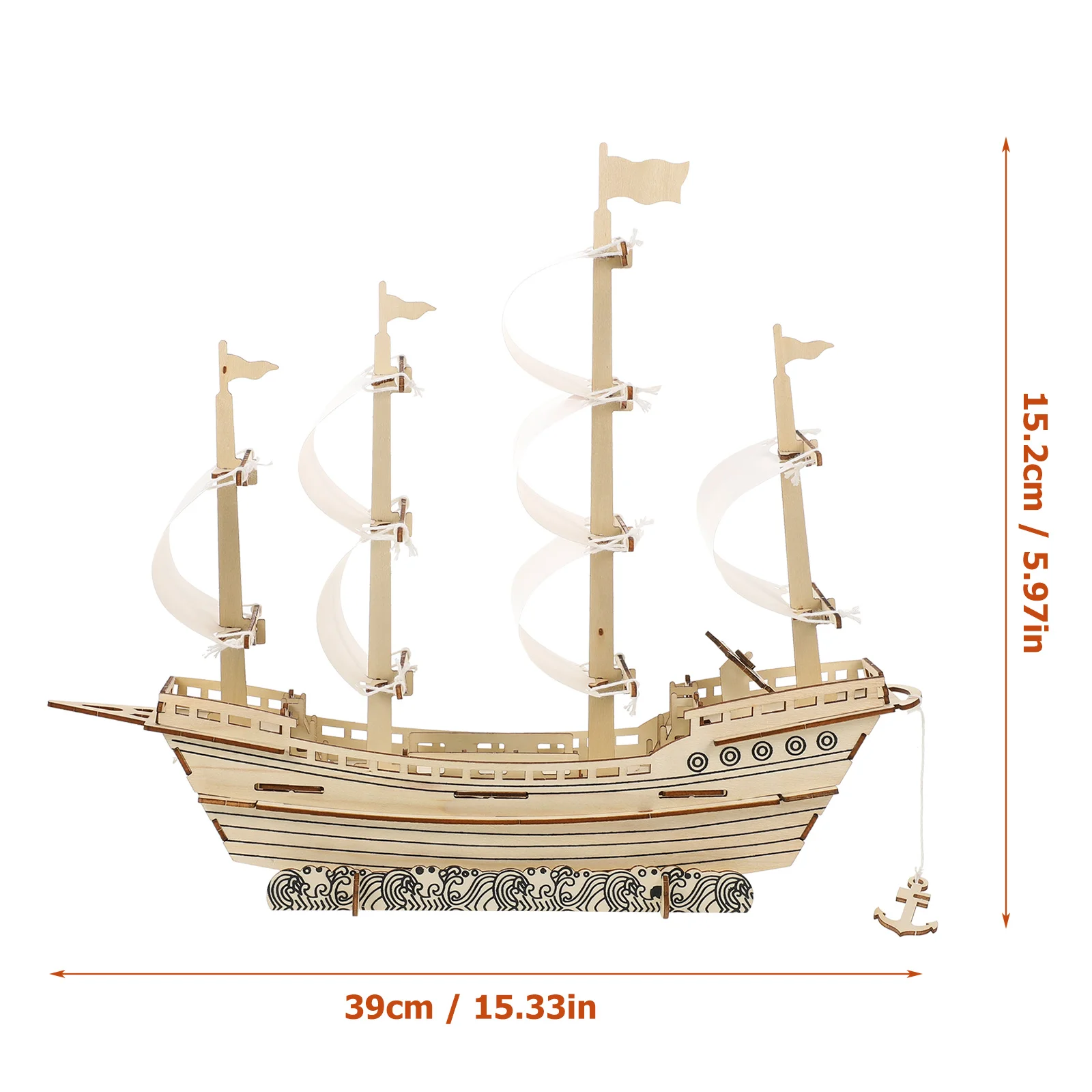 Puzzle żeglarskie 3D realistyczny model żaglówki montaż zabawek drewniane modele kreatywne dla dorosłych buduj wystrój statku DIY