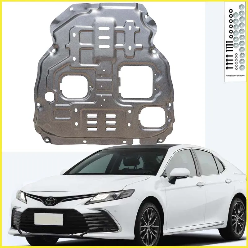 Unter der Motorschutzplatte, Spritzschutz, Schlammkotflügelabdeckung für Toyota Camry 2018–2023, Metall-Kotflügelschutz