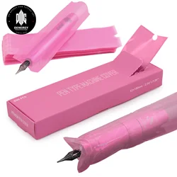 Tattoo Pen Covers - Denergy 200pcs Pink Tattoo Pen Machine Bags Disposable Cartridge Tattoo Machine Sleeves Bags Pen Type Covers