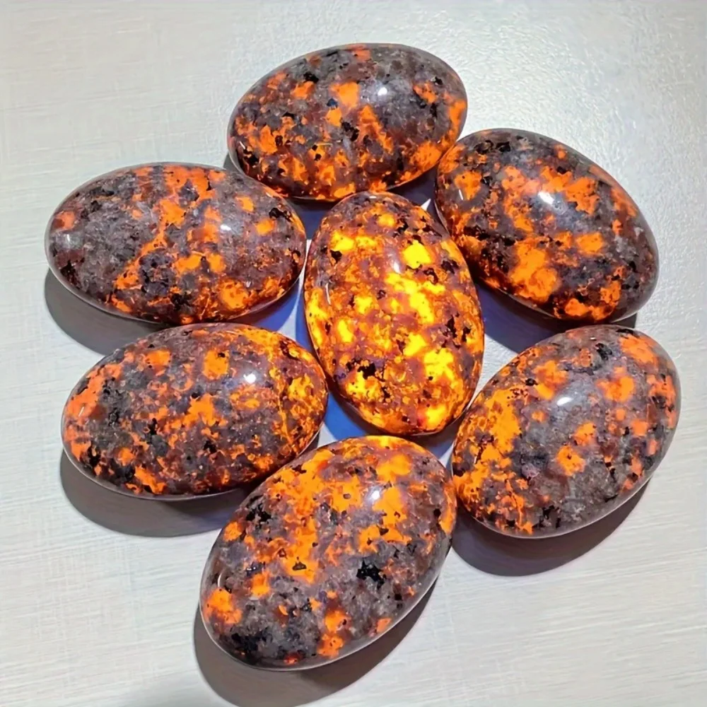 Hot Selling Nayural Yooperlite Tumbled Stones Rock Pocket Flame Stone Healing Crystal Quartz Yooperlite Tumbles for Meditation - Image 3