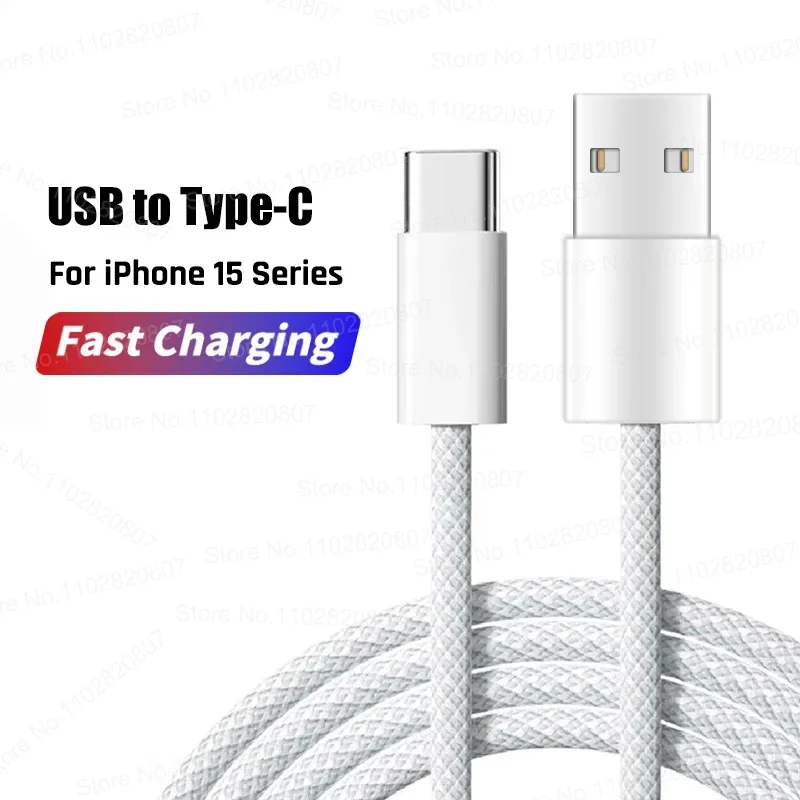 35W USB Cable Connect CarPlay Exclusive For Apple iPhone 16 15 Pro Max Plus USB to Type-C Fast Charging Cables Type-C Data Line