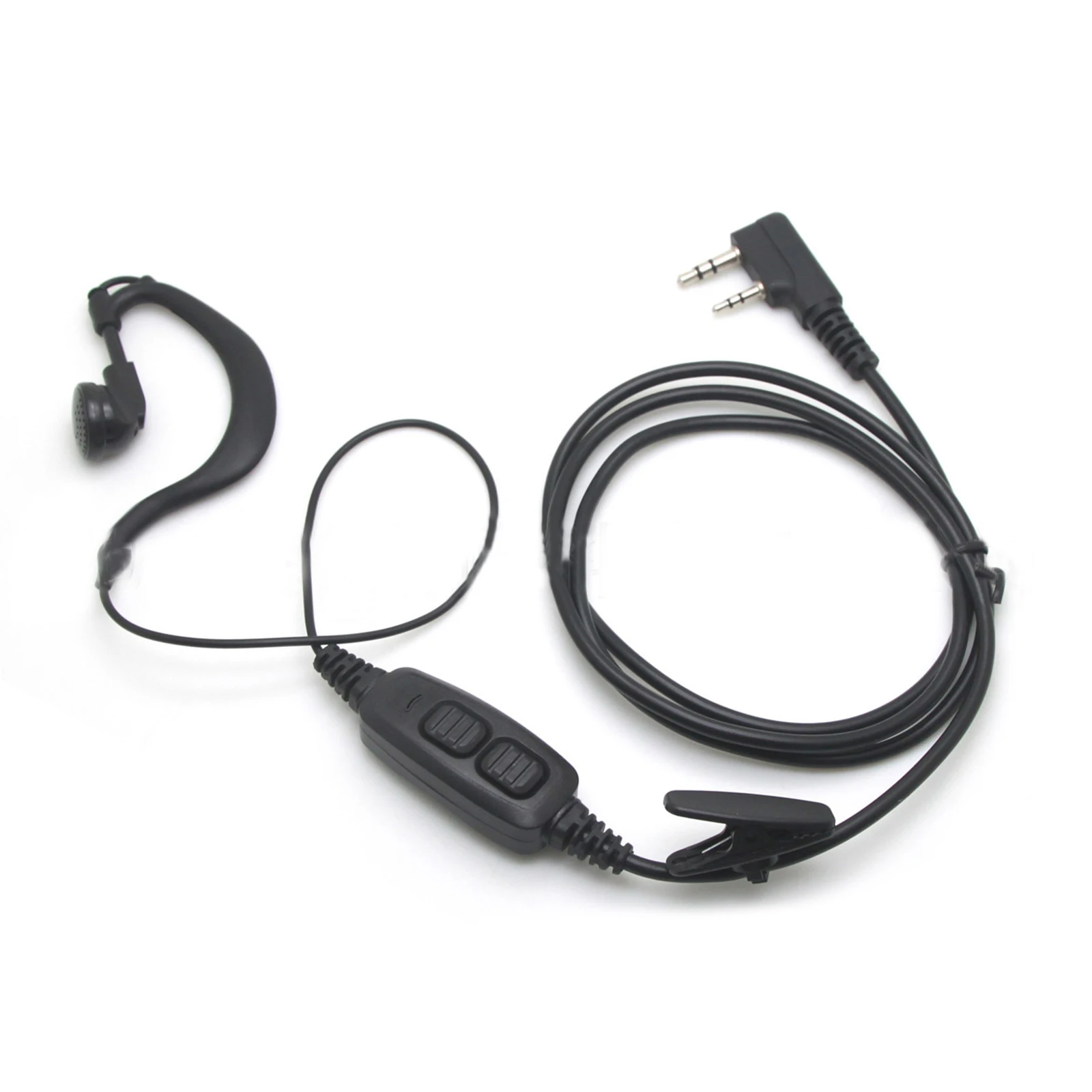 

Dual PTT Headset Earphone With Microphone For Baofeng BF-UV5R UV82 UV82L UV-89 transmitter earphones, dual-button design