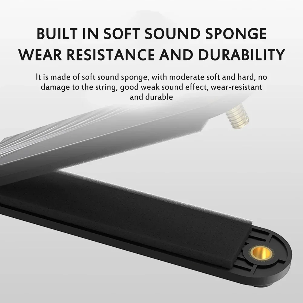New Style Premium Neoprene Guitar Mute | 360° Fretboard Dampening | Silent Practice Pad w/Anti-Scratch Base Plate