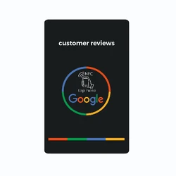 Standardowy rozmiar karty NFC Google Review Card zwiększa liczbę recenzji uniwersalnych kart NFC