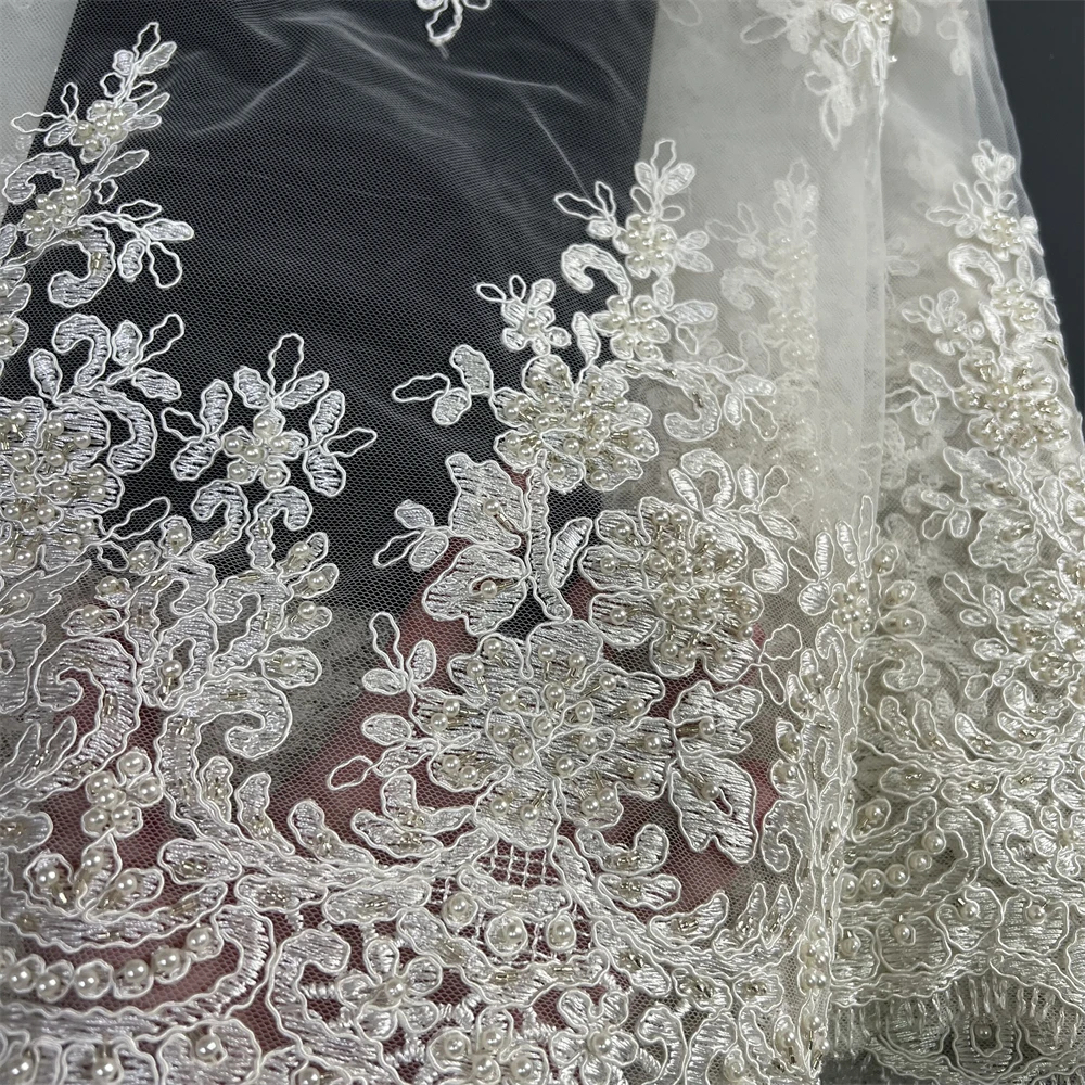 قماش دانتيل أفريقي 2025 جودة عالية، أقمشة قطنية بالمتر، تطريز، حجر الراين، كتان، فساتين حفلة موسيقية، تول، تصميم، 5 ياردات