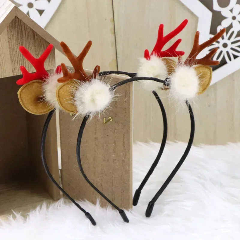 Weihnachts feier Haar bänder für Mädchen Frau Frohes Weihnachts geschenk Alter Mann Schneemann Elch Kinder Haar Reifen Baby Kopf bedeckung Zubehör