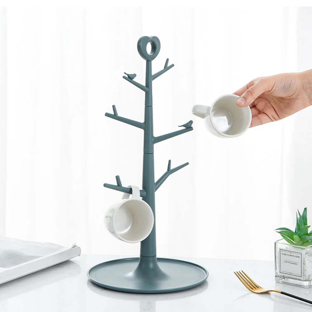 

Mug Stand Rack Cup Coffee Holder Tree Drying Organizer Tea Drainer Storage Kitchen Display Countertop Hanger Dryer Bottle