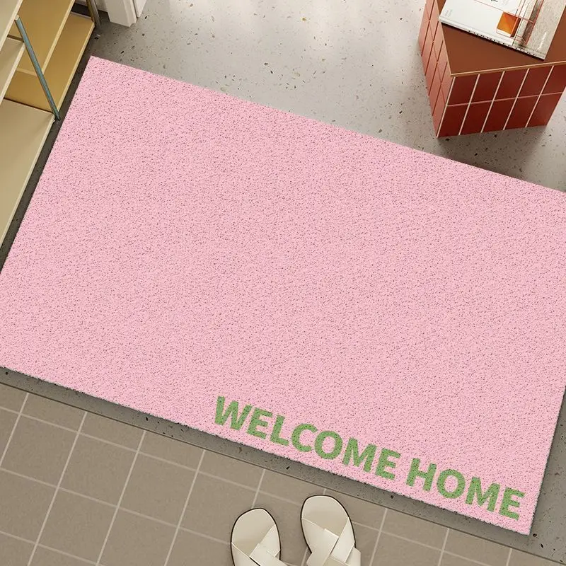 

Корейский Sle Pure Color aron Шелковое кольцо Дверной коврик Износостойкий Брудостойкий Легко поддержать Вход из ПВХ l Ковер Fo...