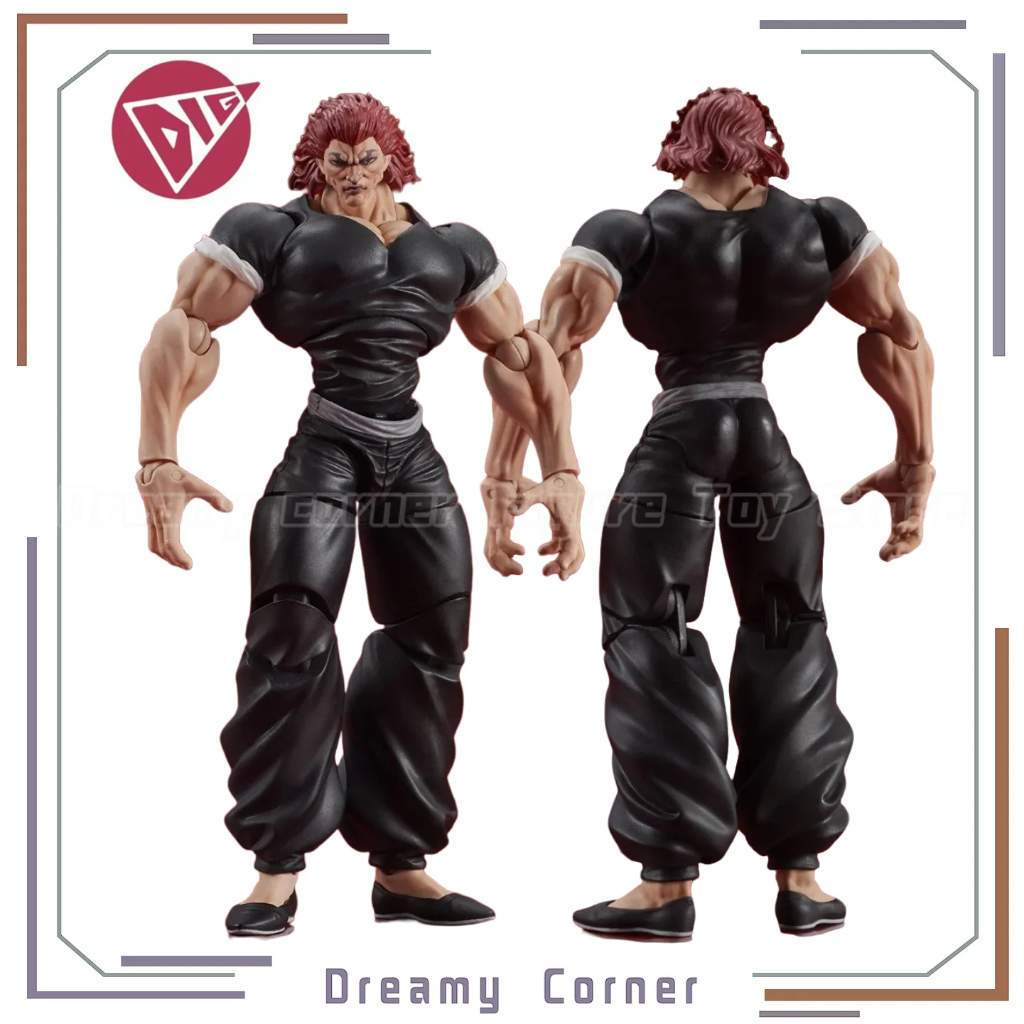 

【In Stock】DIG DIGACTION BAKI Hanma Yujiro 1/24 Action Figure