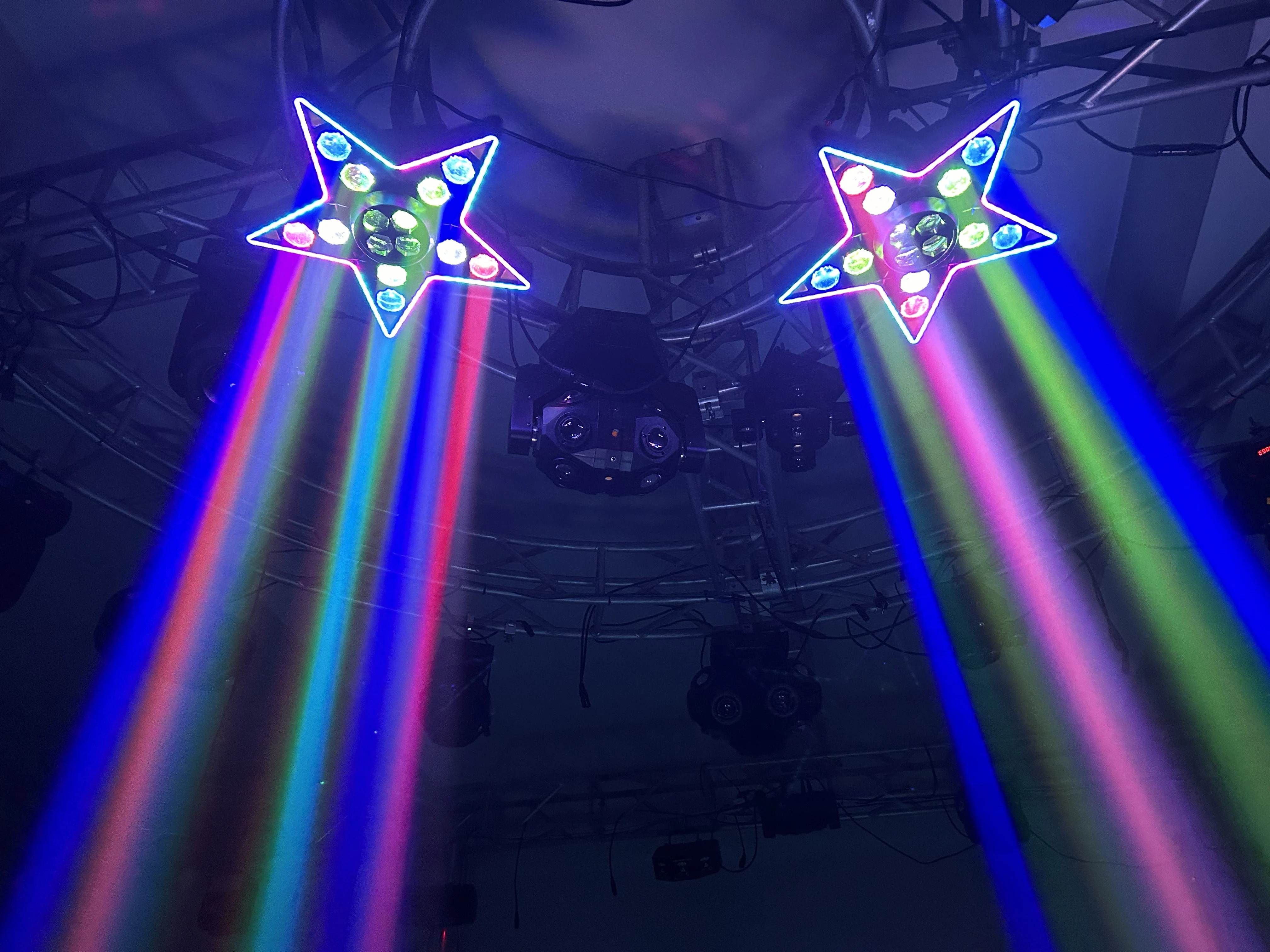 New Disco Laser Light 180W LED Beam Starry Sky Projection Lights DMX Controlled Moving Head Holiday Party Wedding  Audience Lamp