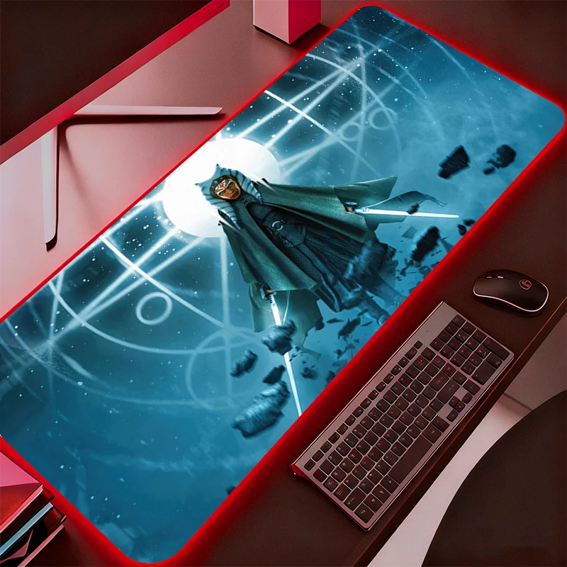 

RGB Computer Varmilo Keyboard LED Mouse Pad Star Wars Backlight Gaming Accessories Gamer Carpet Desk Mat Mousepad Durable