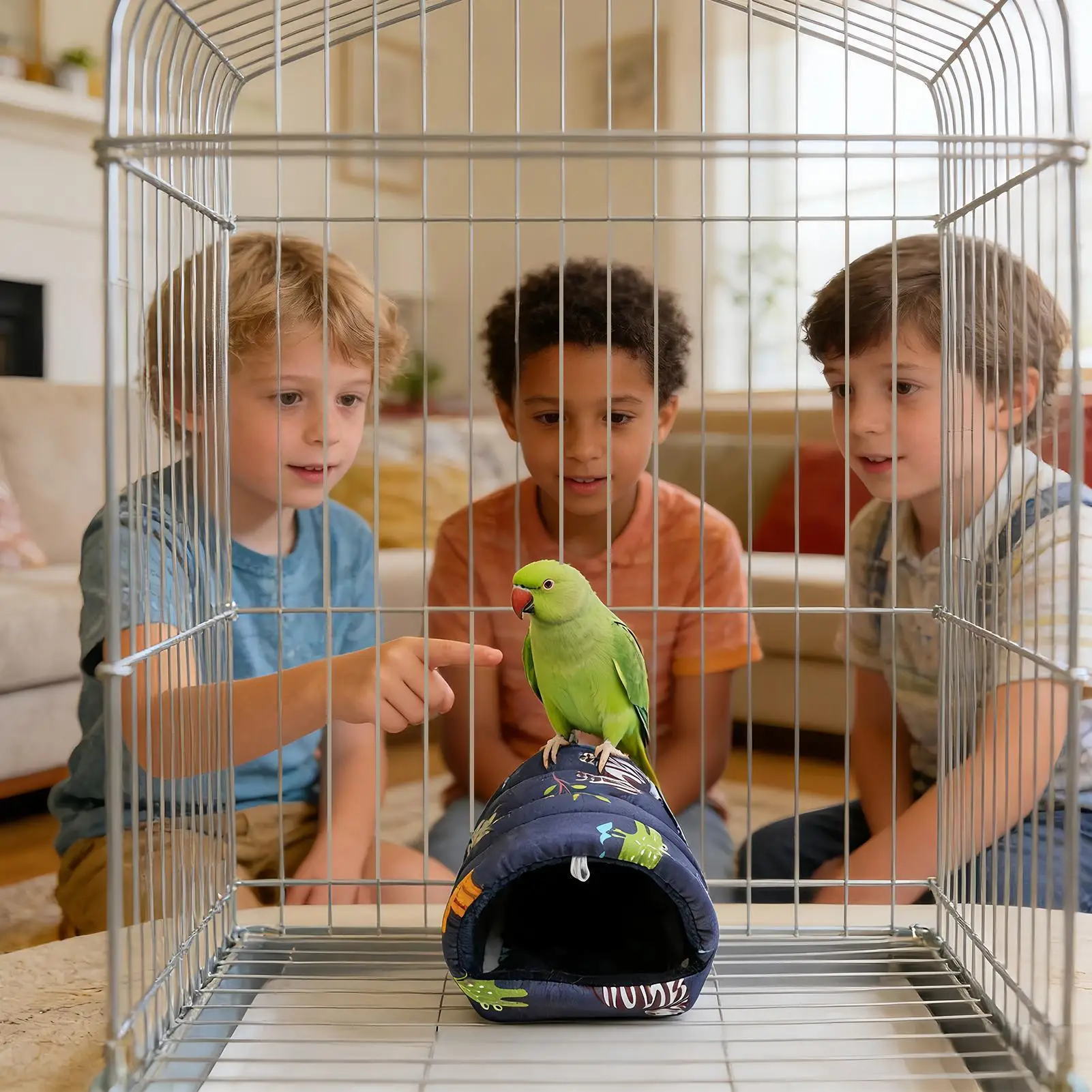 

Морской домик USB, мягкие электрические товары для домашних животных с подогревом, теплая кровать для попугая, клетка для домашних животных, корпус для среды обитания, домашнее гнездо, скрывающее спать