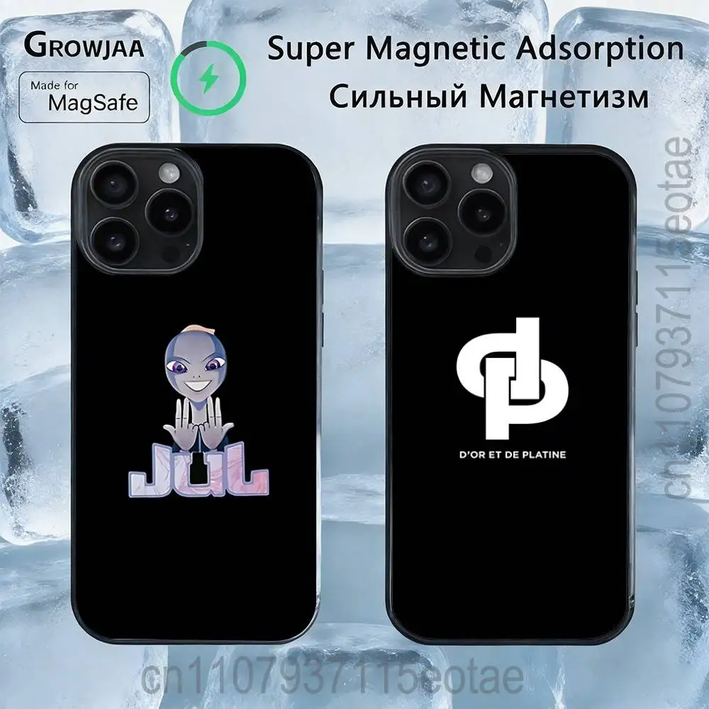 

J-Julien M-Mari Jul Magnetic Phone Case For IPhone 14 16 17 13 12 11 15 Pro Max Plus For Magsafe Wireless Charge Cover
