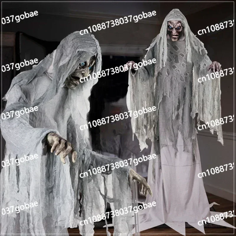 Halloween Big Ghost Model Voice-activated Induction Sound Electric Machinery Haunted House Secret Room