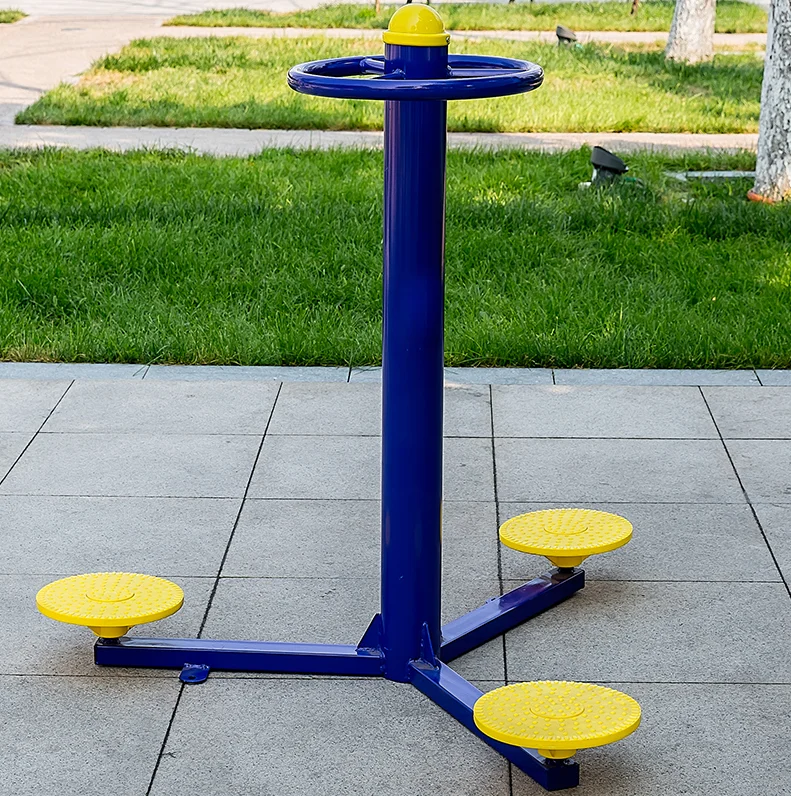 

Three-Person Waist Rotator Outdoor Fitness Equipment with ABS Disk