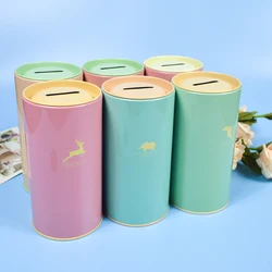 Animal Candy Color Piggy Bank Metal Piggy Bank Cute Sundries Cans Storage Cans Gift Cans Home Decor Money Box