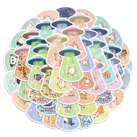 10/30/50pcs Funny Cute UFO Animal Cartoon Stickers Kawaii Graffiti Decal Laptop Phone Suitcase Scrapbook PVC Sticker Classic Toy