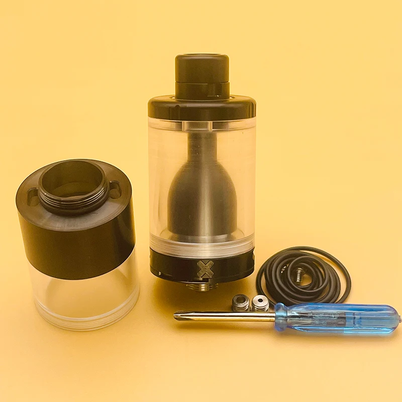 DSX CloudOneX Cloud One X RTA Восстанавливаемый бак-распылитель 3,3 мл, диаметр 22 мм SS316, капельный наконечник Delrin для 510 Thread Vape Mod