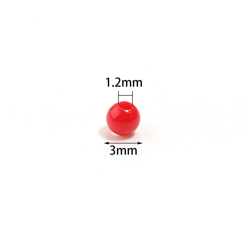 2000pcs/lot 3mm Acrylic Beads Mini Round Color Spacer Seed Beads for Making Jewelry Bracelet Necklace DIY Handcraft Accessories