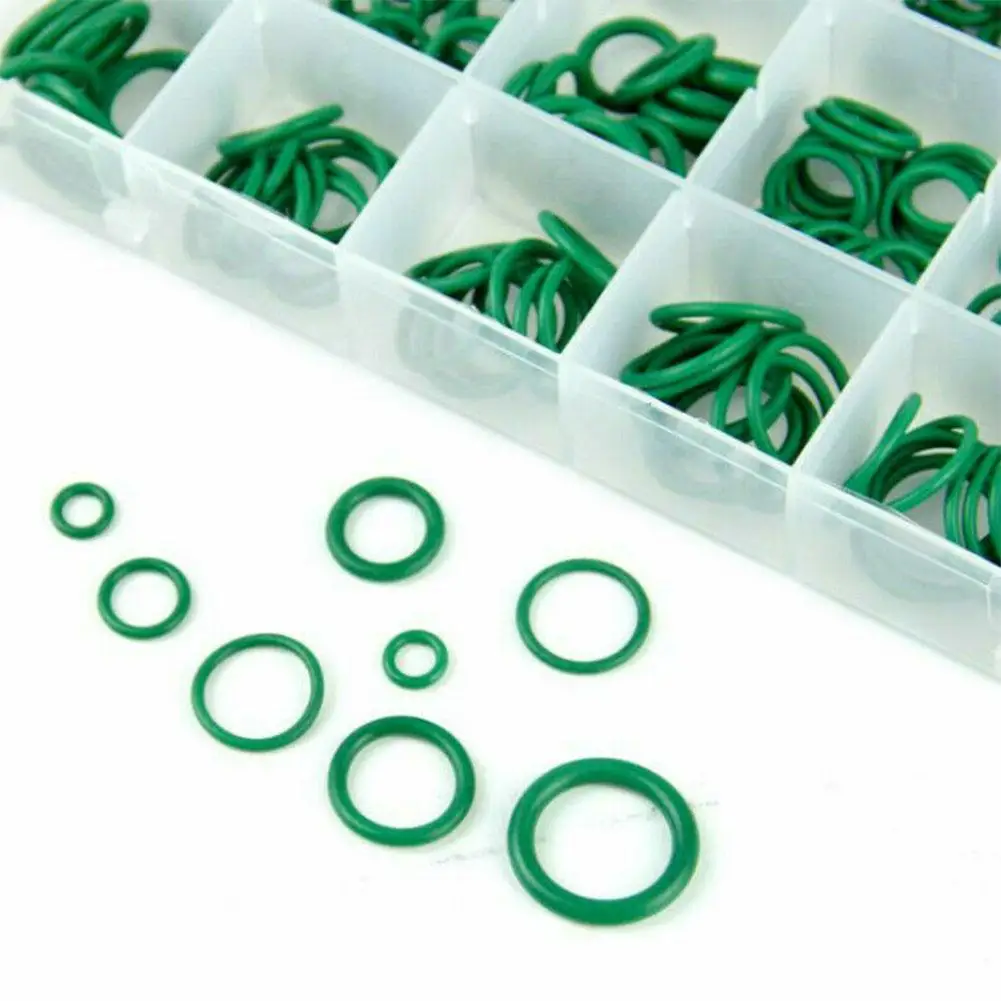 270pcs 18 Sizes Rubber Air Conditioning O Rings Universal Car Auto Repair Tools Refrigerant Ring Sets With Plastic Box Kit Set