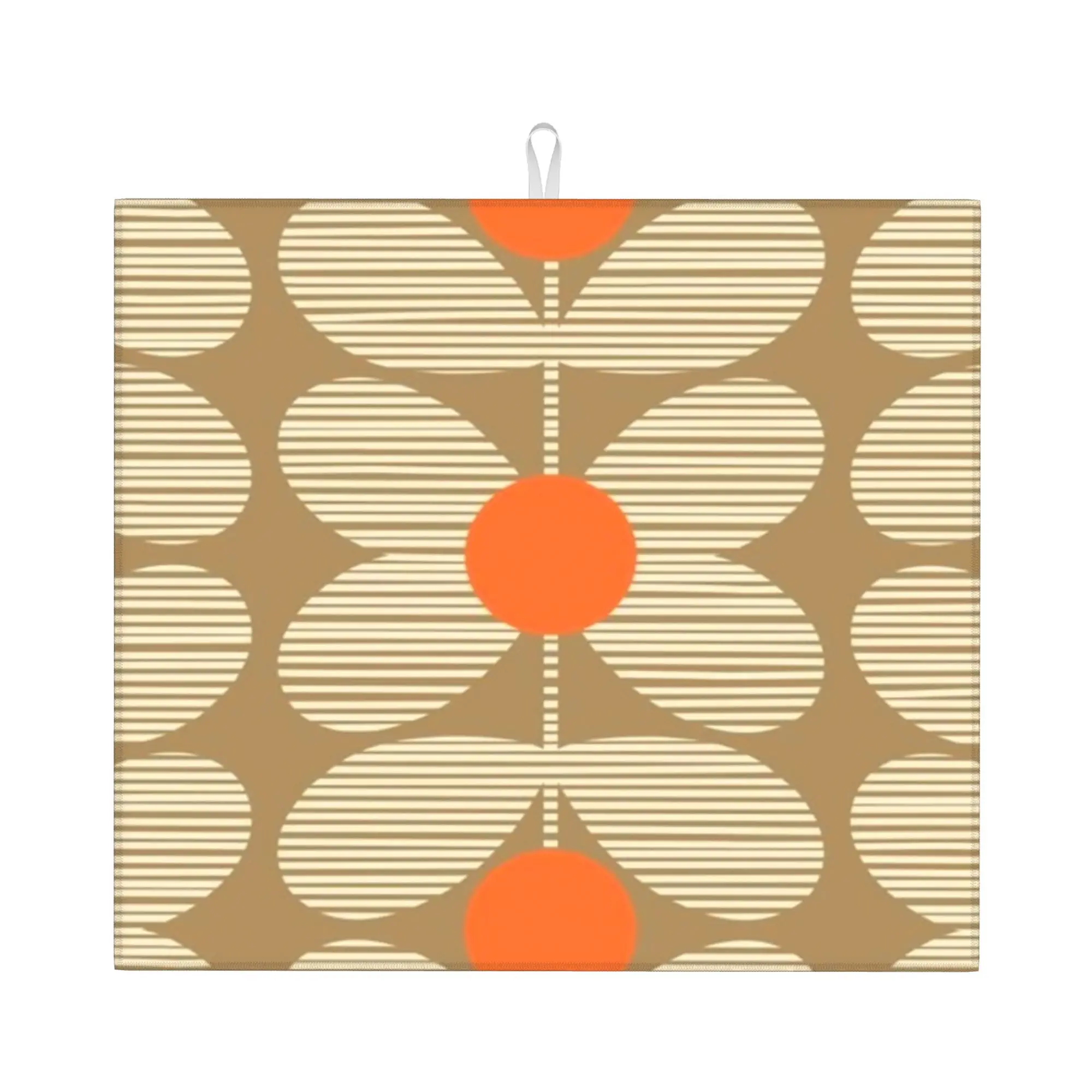 Orla Kiely Abstract Flowers Non‑Slip Waterproof Absorbent Barware Tableware Oil Proof Reusable Bathroom Drying Mat For Kitchen