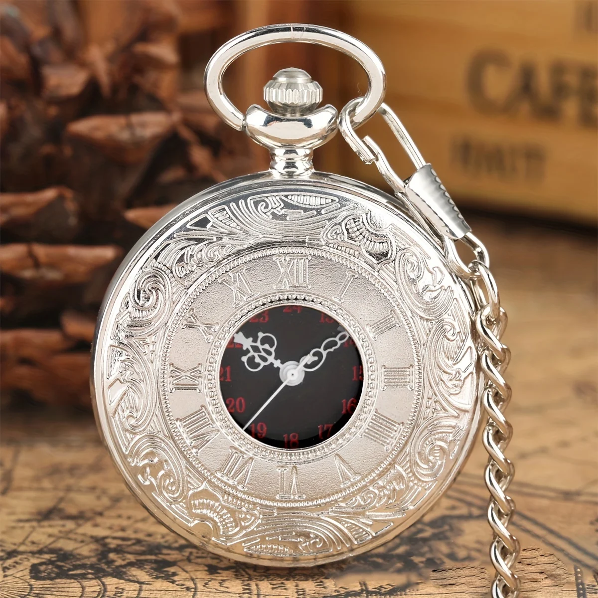 Classic Multi Color Double Display Men\'s Vintage Accessories Quartz Pocket Watch Boys Pocket Watch, Ideal choice for Gifts