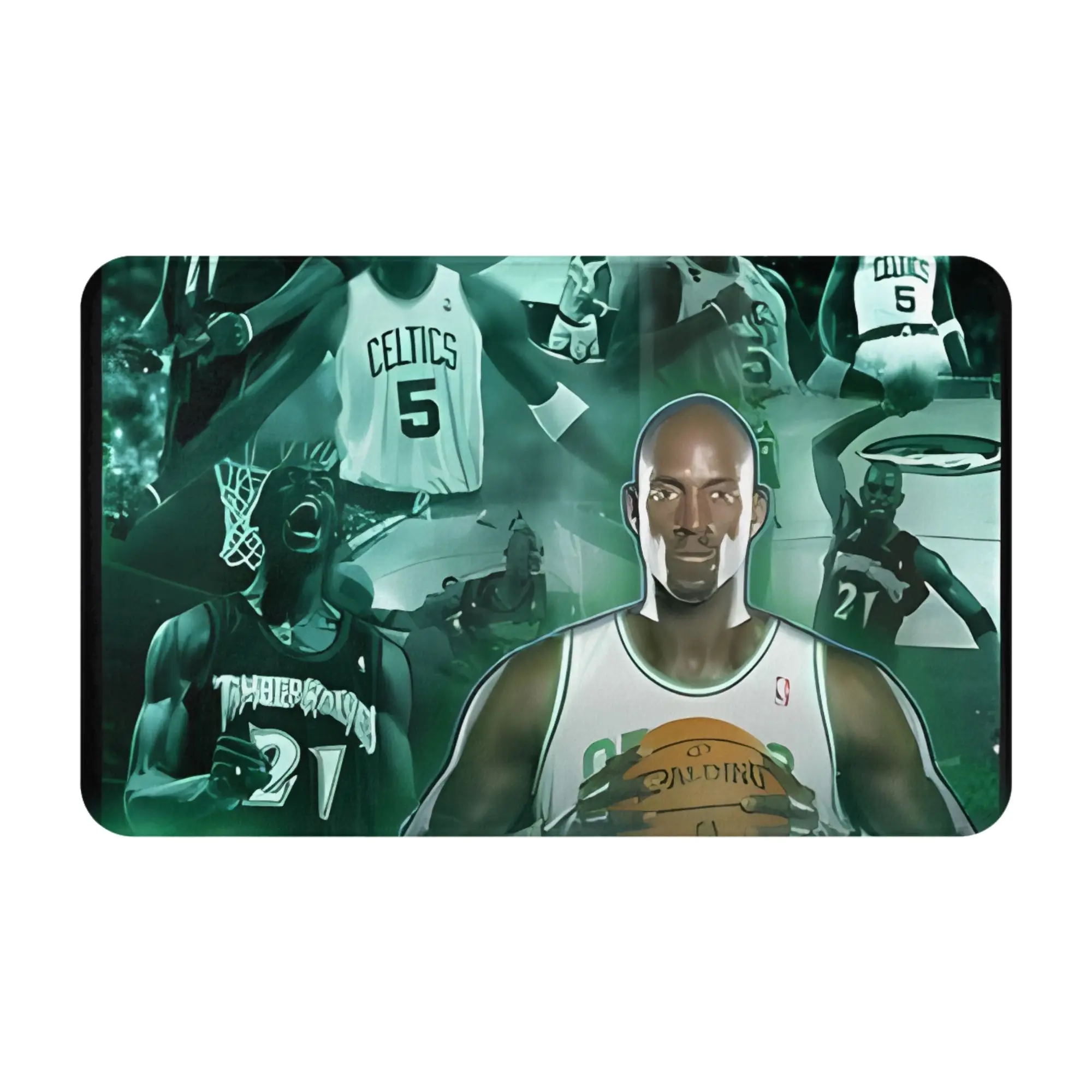 Kevin Garnett - Decoraciones navideñas, alfombra para baño, felpudo de Kevin Garnett, alfombra para cocina, alfombra para puerta de entrada, decoración del hogar