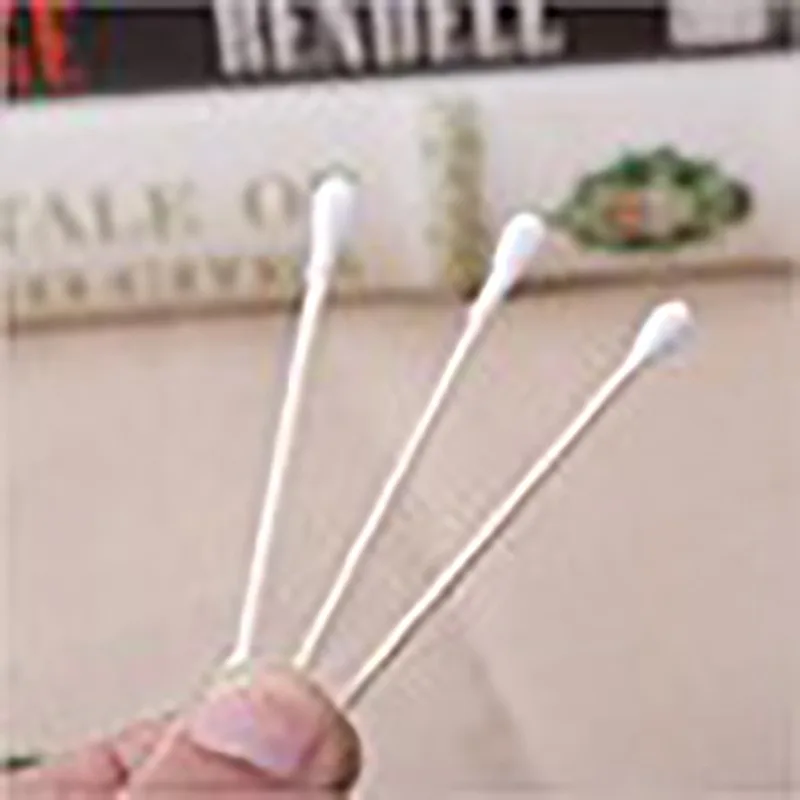 30/100Pcs Double Head Wood Cotton Swab Women Makeup Lipstick Cotton Buds Tip Sticks Nose Ear Cleaning Health Care Tools