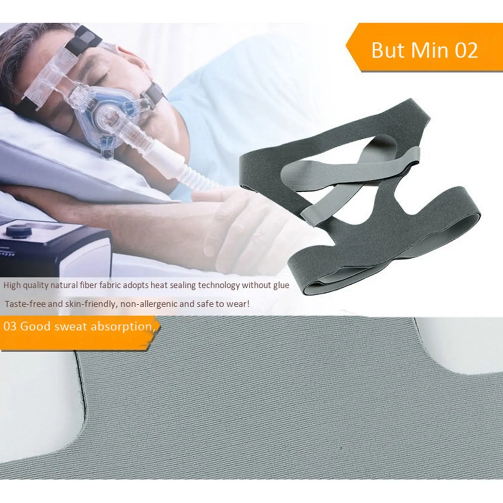 CEA 10X For Resmed Wellcome Ventilator Mask Headband Cpap Nasal Headgear Universal Headband - view 5