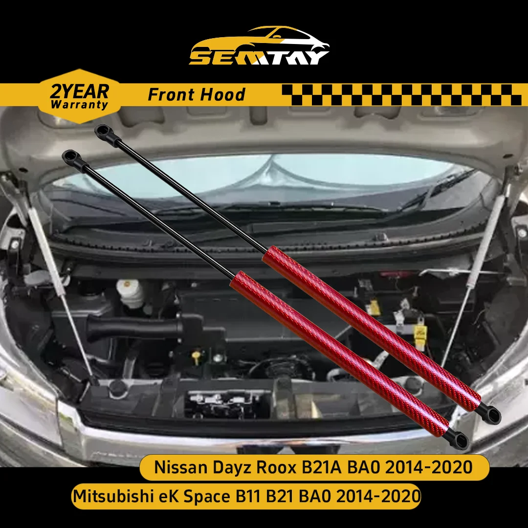 

SEMTAY Hood Struts for Nissan Dayz Roox B21A BA0 /eK Space B11 B21 BA0 2014-2020 Bonnet Lift Support Spring Shocks Damper