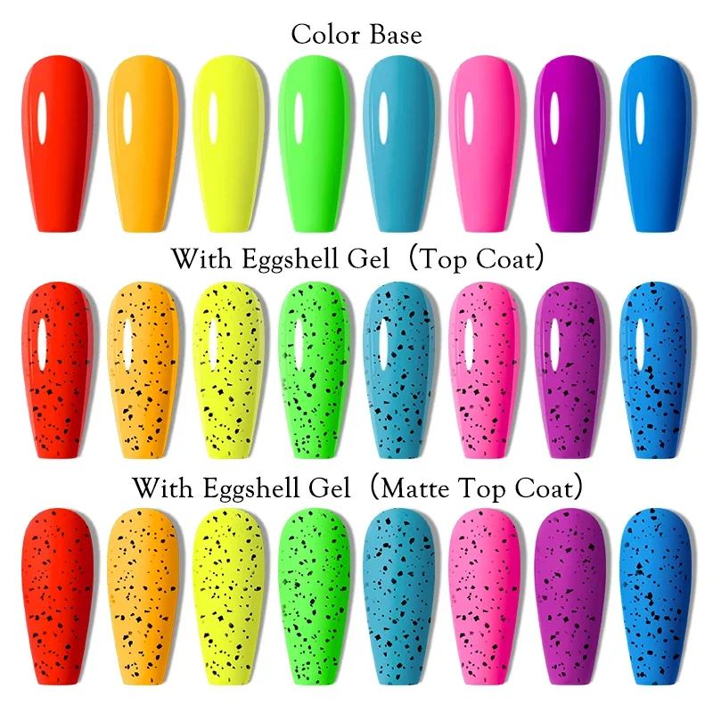 Mtssii 6ml Matte Eggshell Top Coat for Nail Art - Soak Off UV LED Hybrid Gel Varnish