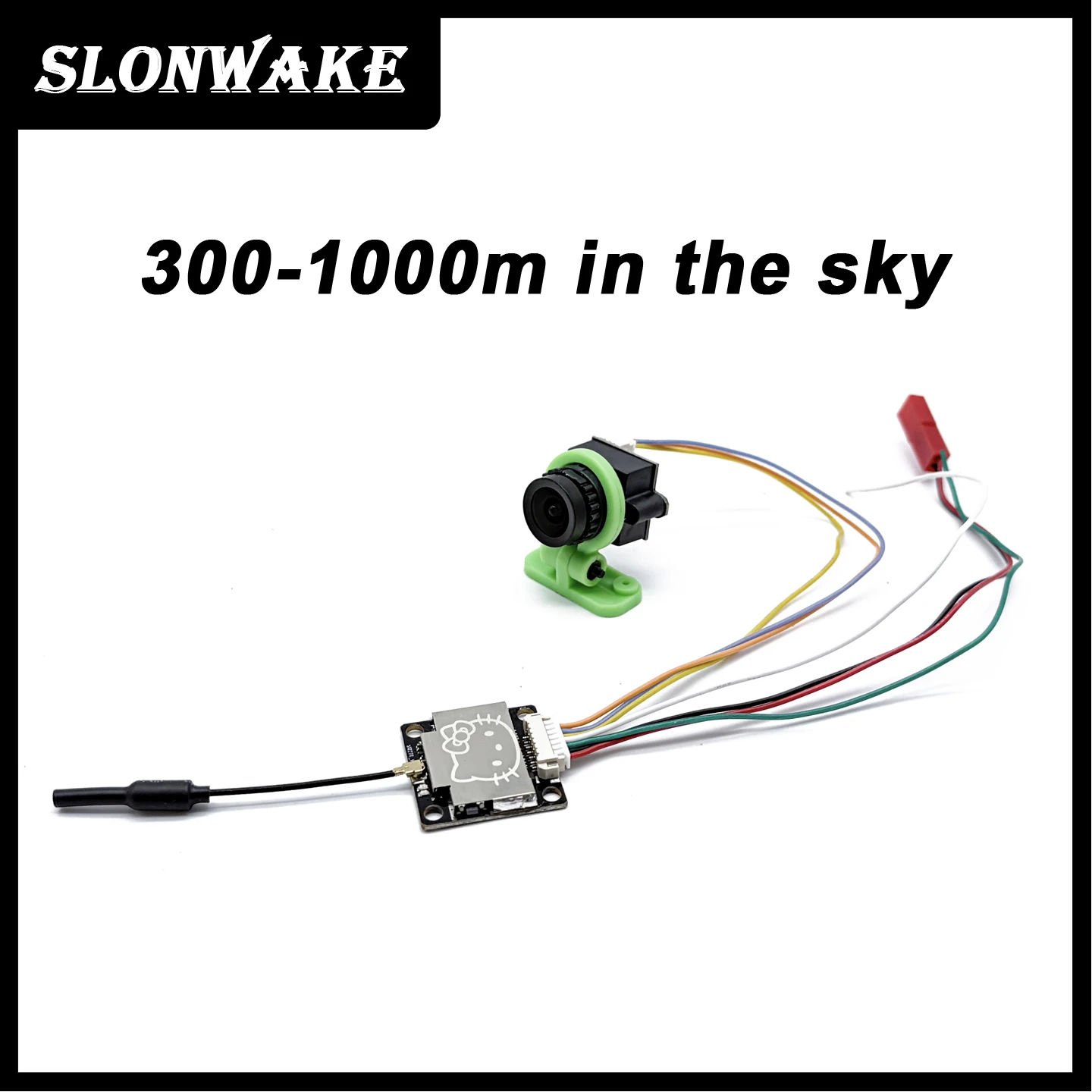 SLONWAKE 5.8G 48CH 600mw Trasmettitore video wireless e fotocamera 1000TVL per fotografia aerea RC FPV