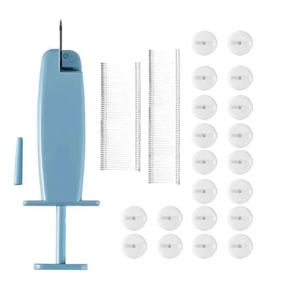 Edging Quick Clothing Fixer Easy To Use Handheld Clothing Quilt Fixer Mini with 200pcs Fasteners Micro Tagging Stitch Tool